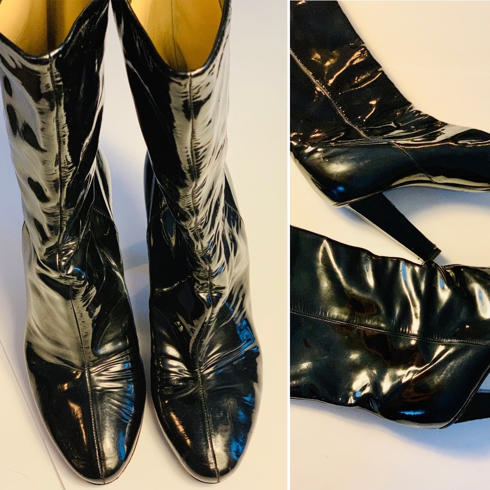 Jimmy Choo High-shine Patent Leather Booties